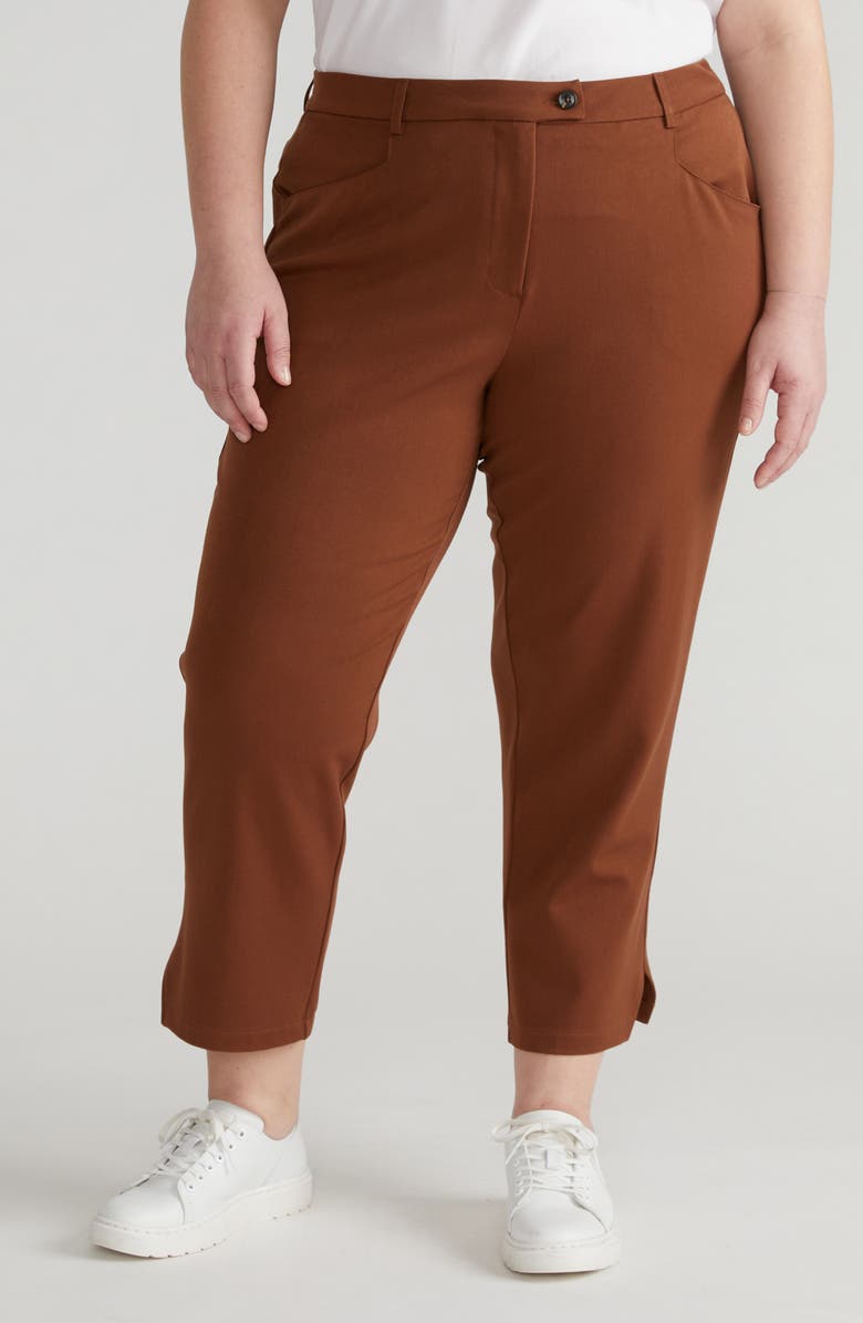 Universal Standard x Henning All Day Mercer Crop Tapered Leg Pants, Main, color, Pony