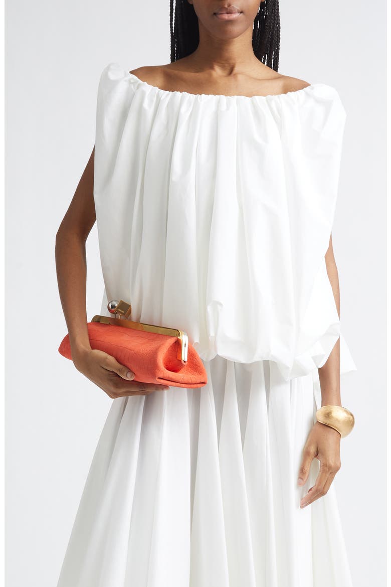The Lavande Draped Bouffant Top, Main, color, WHITE