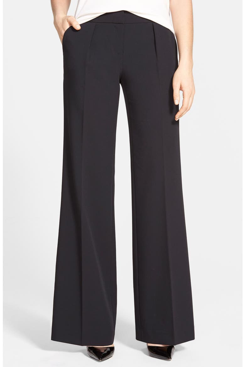 'Quinn' Wide Leg Pants, Main, color, BLACK