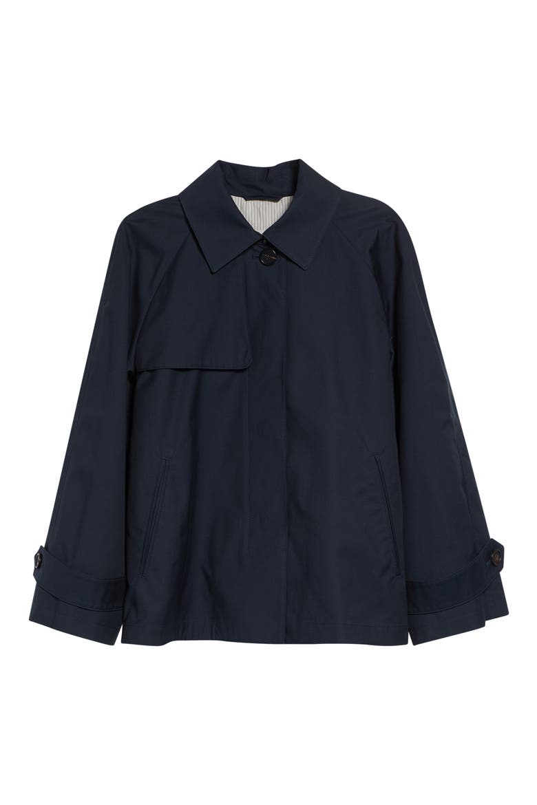 Tiglio Crop Raincoat, Alternate, color, ULTRAMARINE