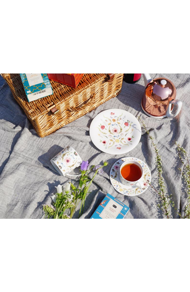 Twig New York Scandinavian Floral Cup and Saucer, Alternate, color, Multi