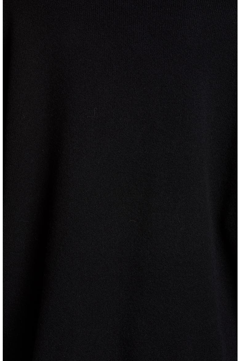 Crystal Neck Wool Blend Sweater, Alternate, color, BLACK