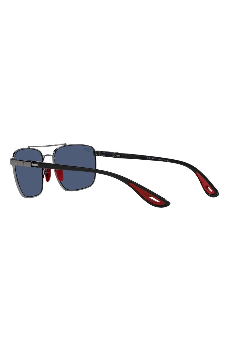 Ray-Ban 58mm Square Sunglasses, Alternate, color, Dark Blue