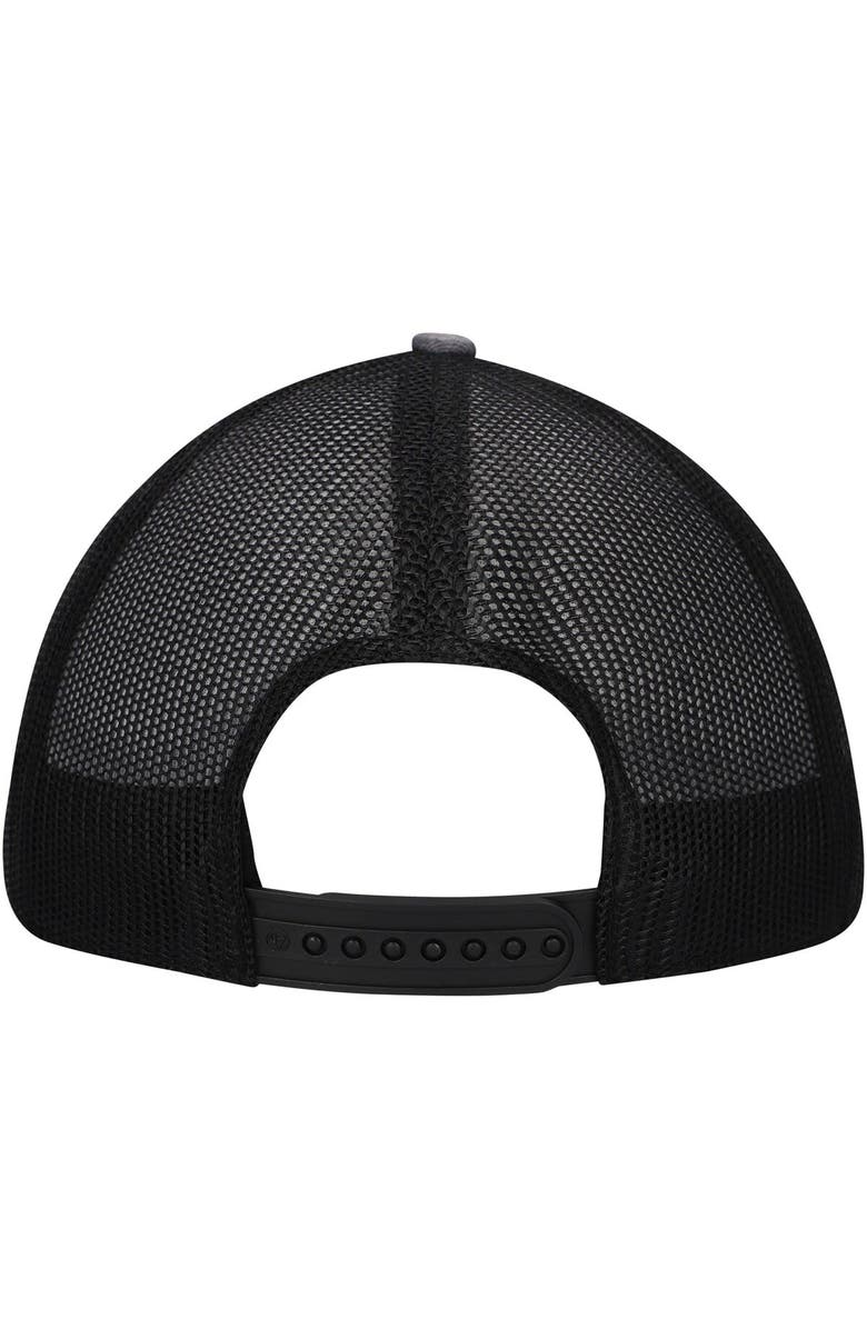 '47 Men's '47 Charcoal LSU Tigers Carbon Trucker Adjustable Hat, Alternate, color, 