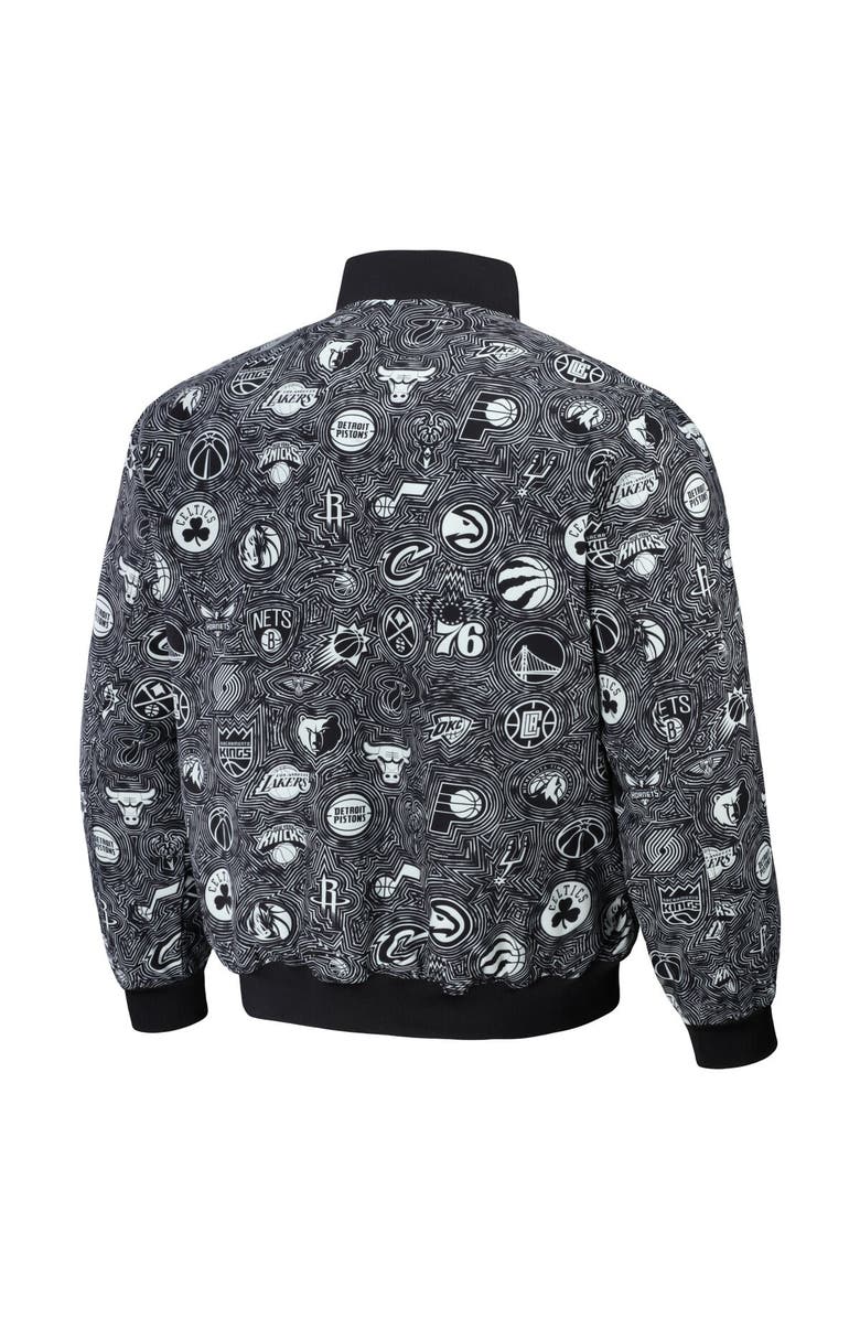 STAPLE Men's NBA x Staple Black All Teams Fusion Full-Snap Jacket, Alternate, color, 