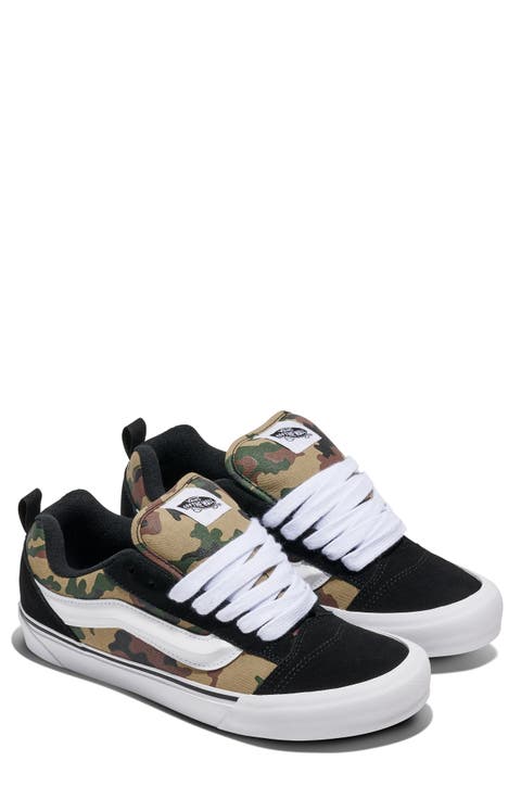 Knu School Camo Suede & Canvas Low Top Sneaker (Men)