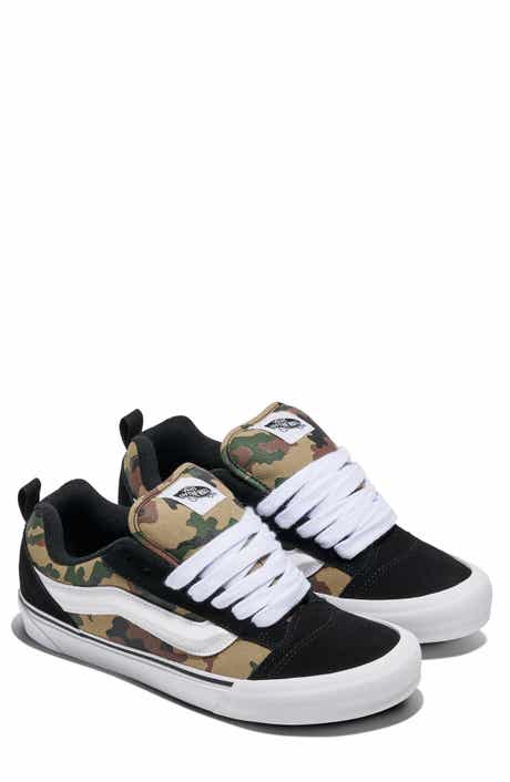 Knu School Camo Suede & Canvas Low Top Sneaker