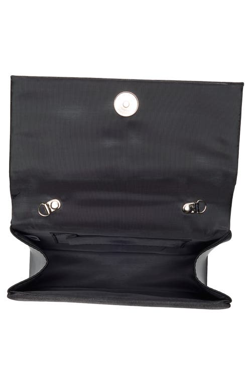 Alessia Bianchi Crystal Bow Evening Bag In Black