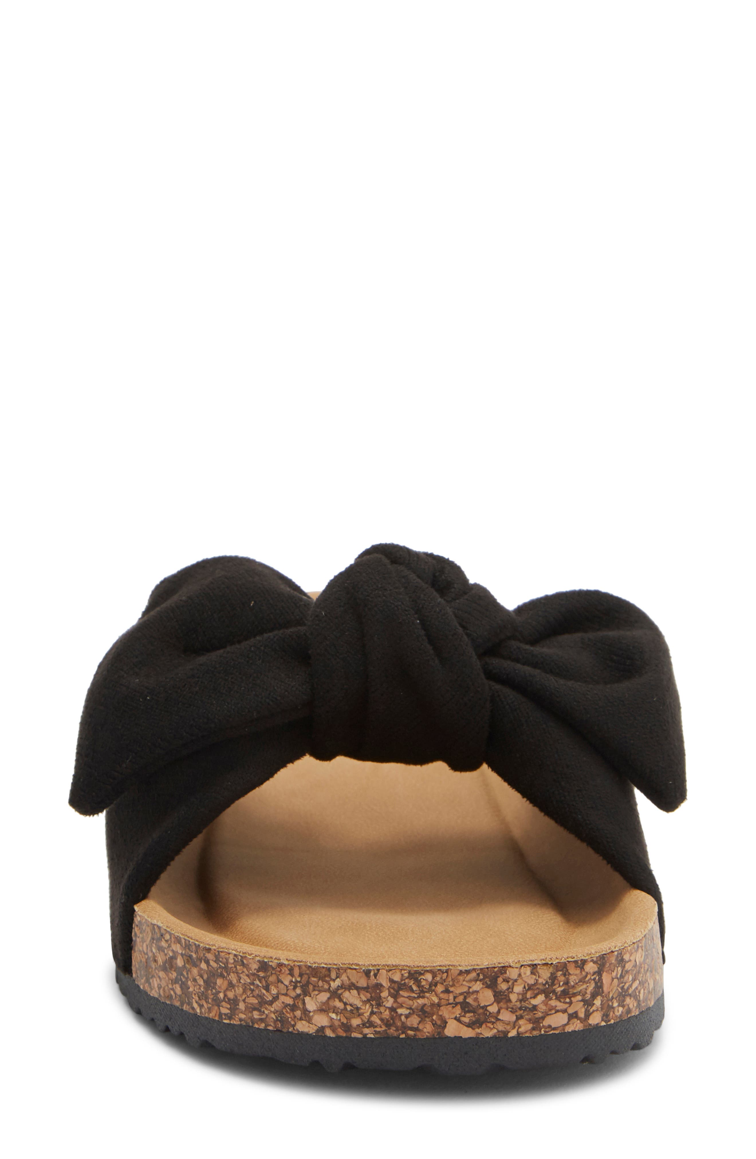 TOP MODA Cory Slide Sandal, Alternate, color, Black Denim