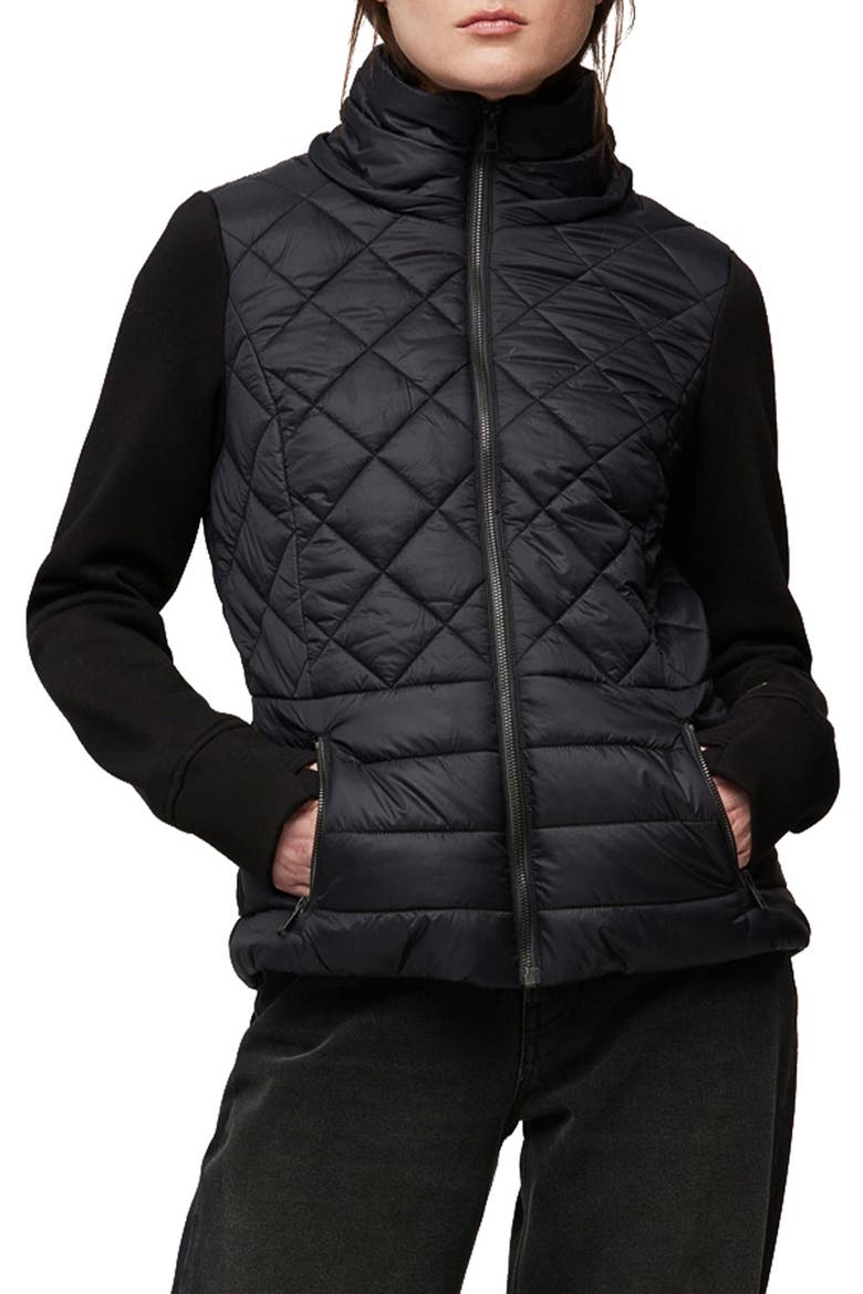 Alyssa Hooded Jacket, Main, color, BLACK