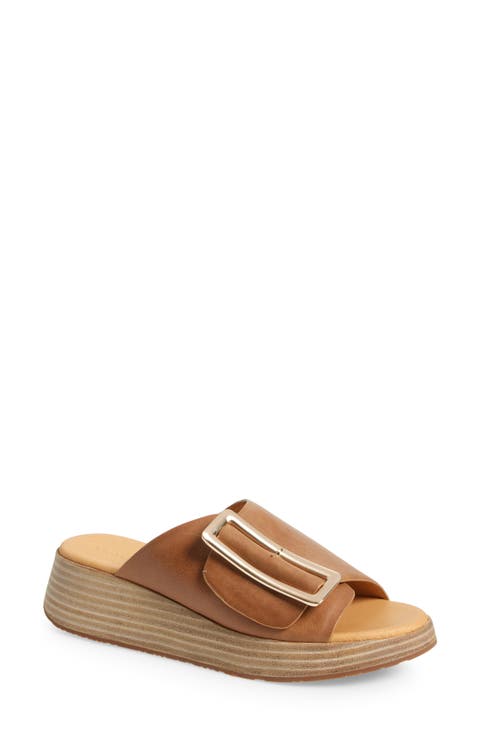 Ela Platform Wedge Slide Sandal (Women)