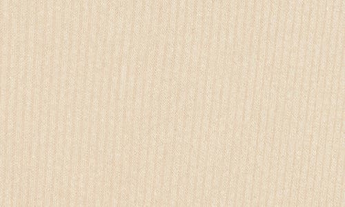 Renee C Off The Shoulder Long Sleeve Rib Knit Top In Neutral