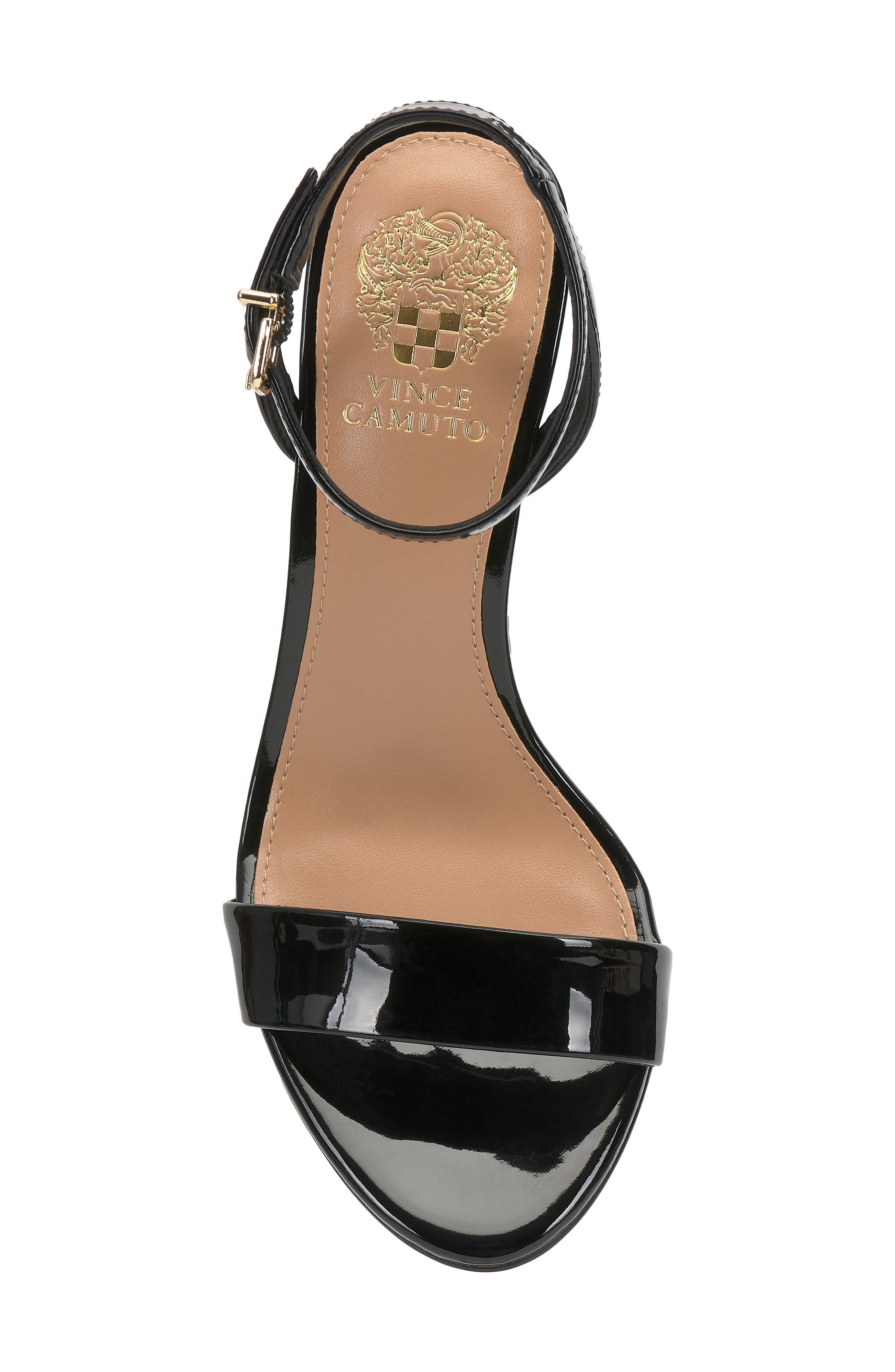 Vince Camuto Jefany Wedge Sandal, Alternate, color, Black