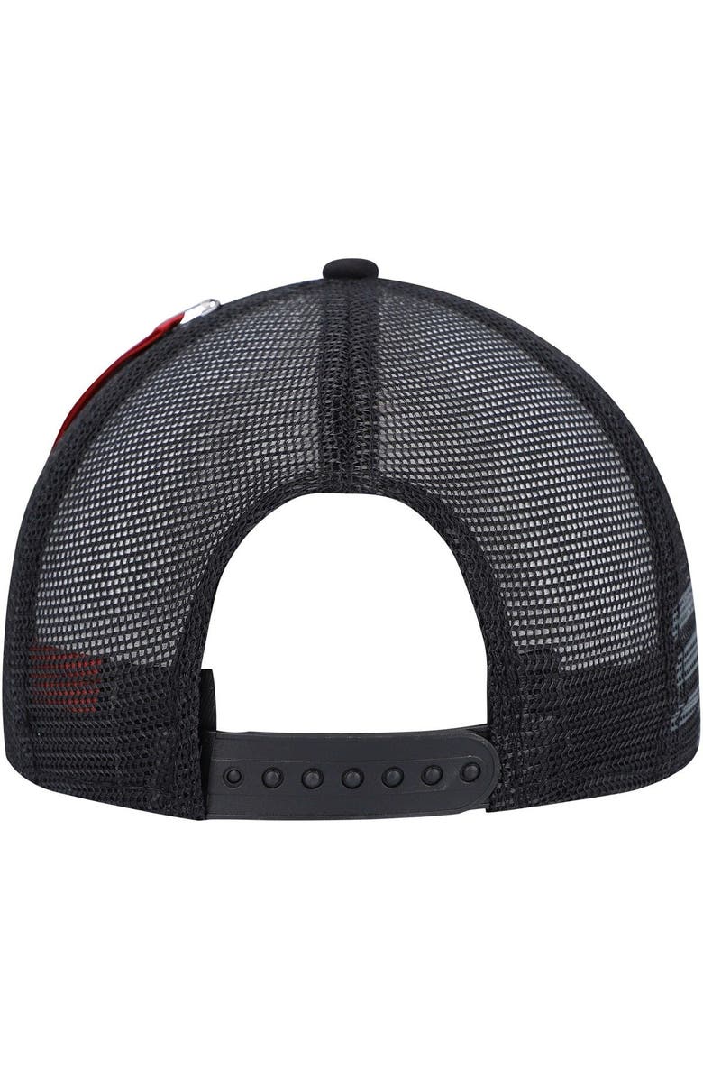 New Era x Alpha Industries Men's New Era x Alpha Industries  Black Cleveland Browns A-Frame 9FORTY Trucker Snapback Hat, Alternate, color, Black