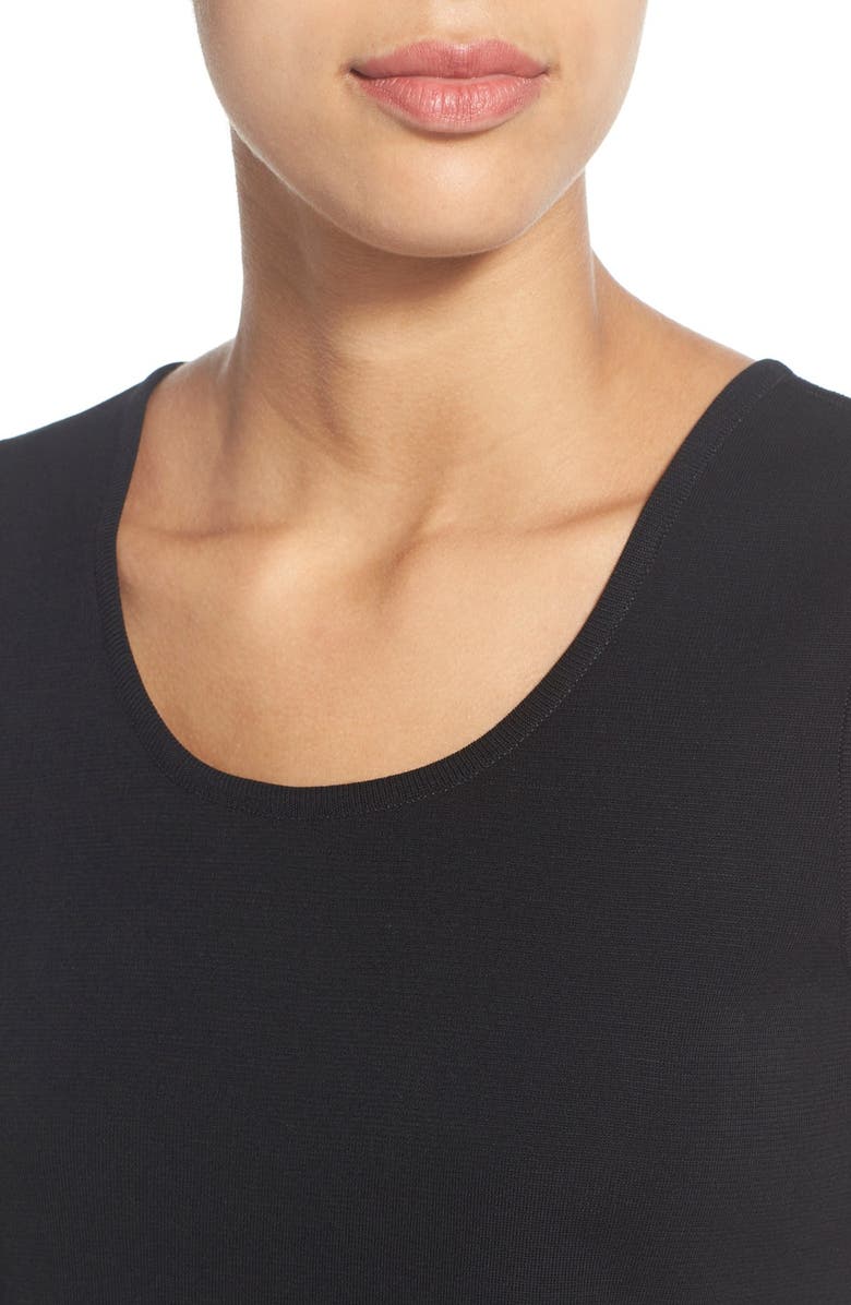 Ming Wang Scoop Neck Tank, Alternate, color, Black