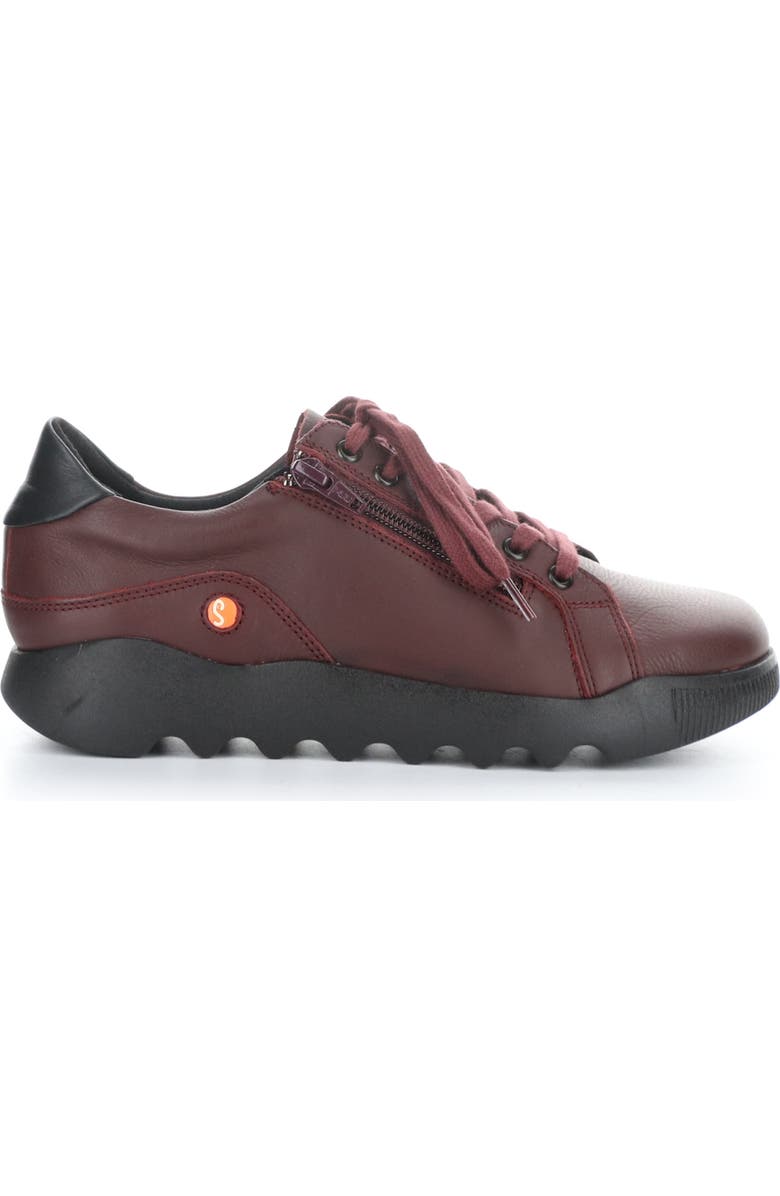 Softinos by Fly London Whiz Sneaker, Alternate, color, 010 Dk Red/Black Smo