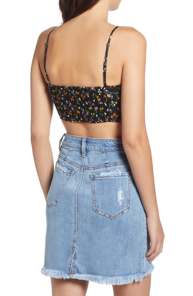 AFRM Lias Twist Front Crop Top, Alternate, color, 