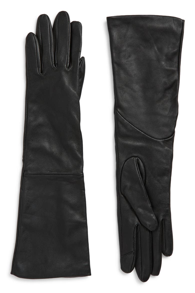 Button Tech Gloves, Main, color, CAVIAR