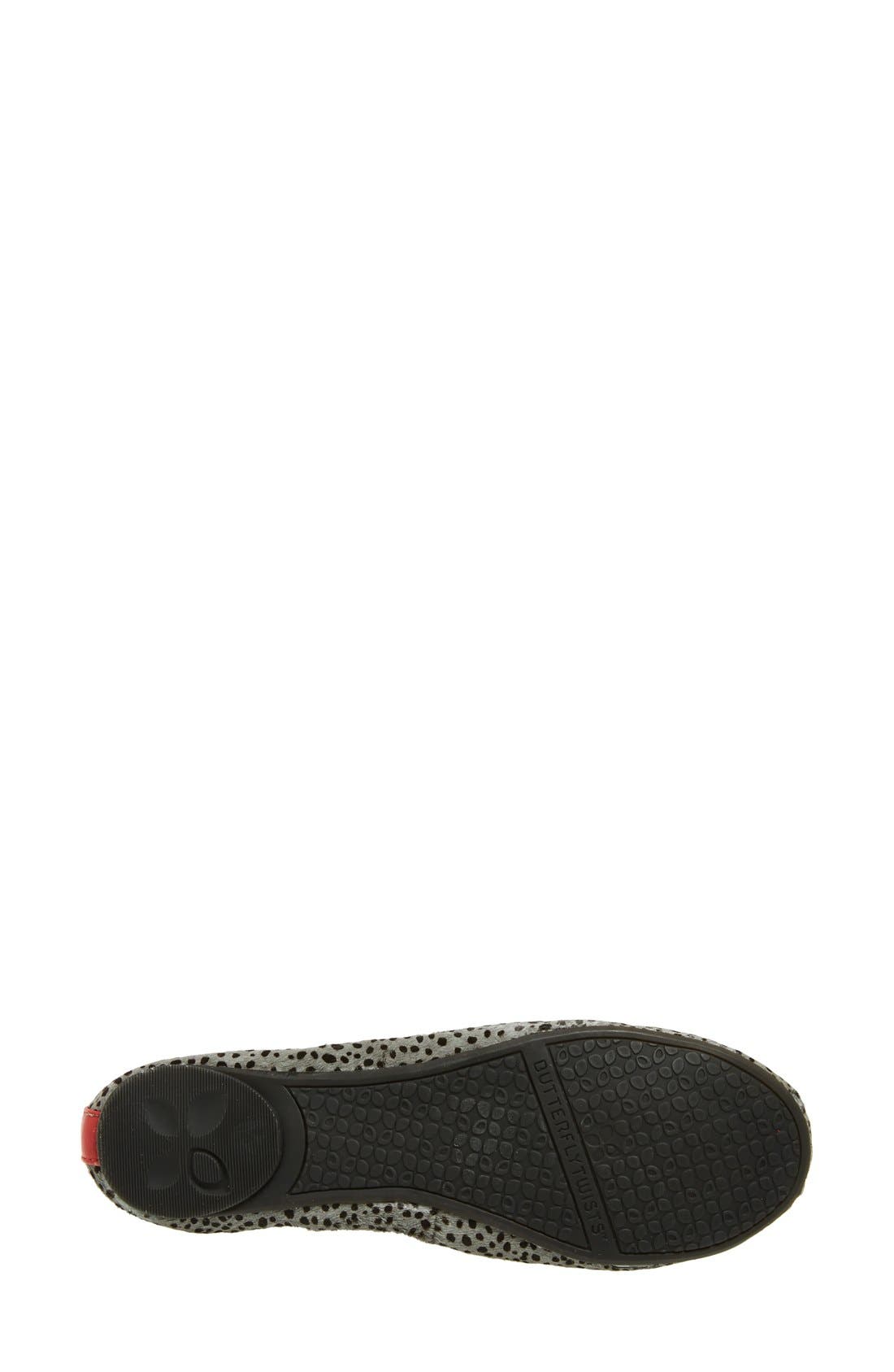 'Leah' Foldable Ballet Flat, Alternate, color, DALMATIAN