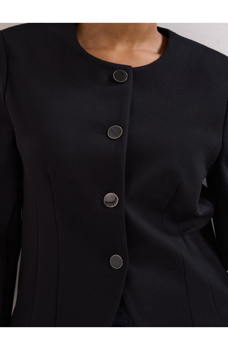 Phase Eight Danni Ponte Jacket, Alternate, color, Black