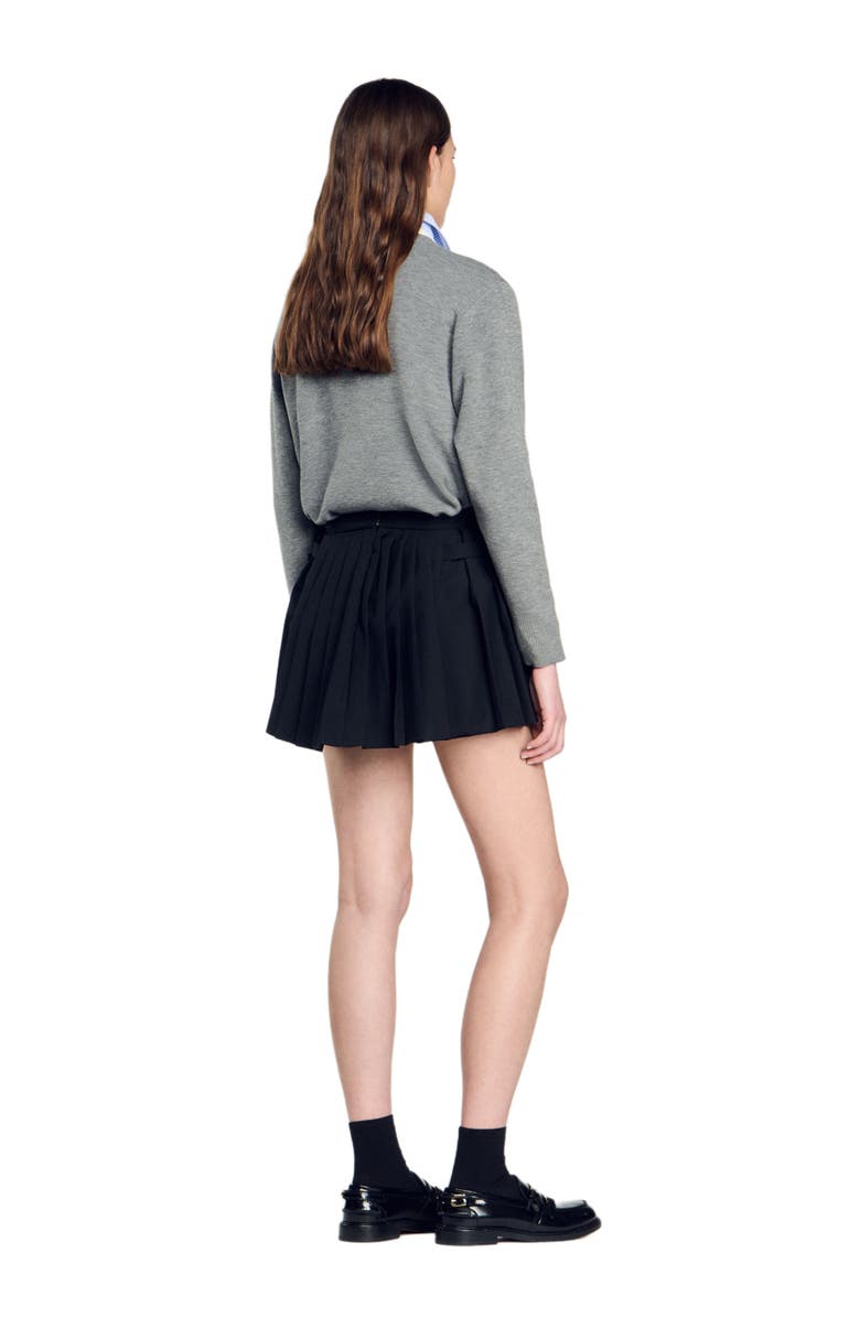 SANDRO Pleated skort, Alternate, color, 