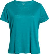 Eileen Fisher Organic Linen Crewneck T-Shirt