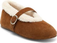 Steve Madden Lodge Faux Shearling Lined Mary Jane Flat