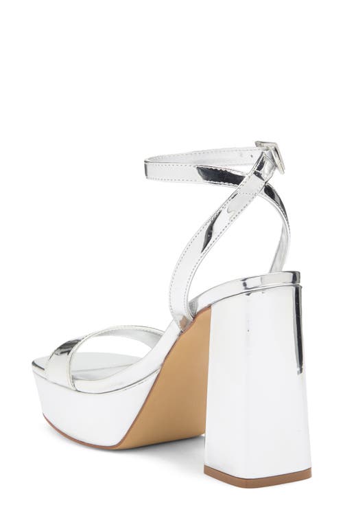 Abound Monica Block Heel Platform Sandal In Silver Metallic