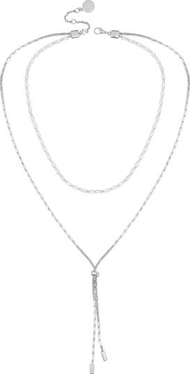 Vince Camuto Silver 3 Layer Mix popular Necklace