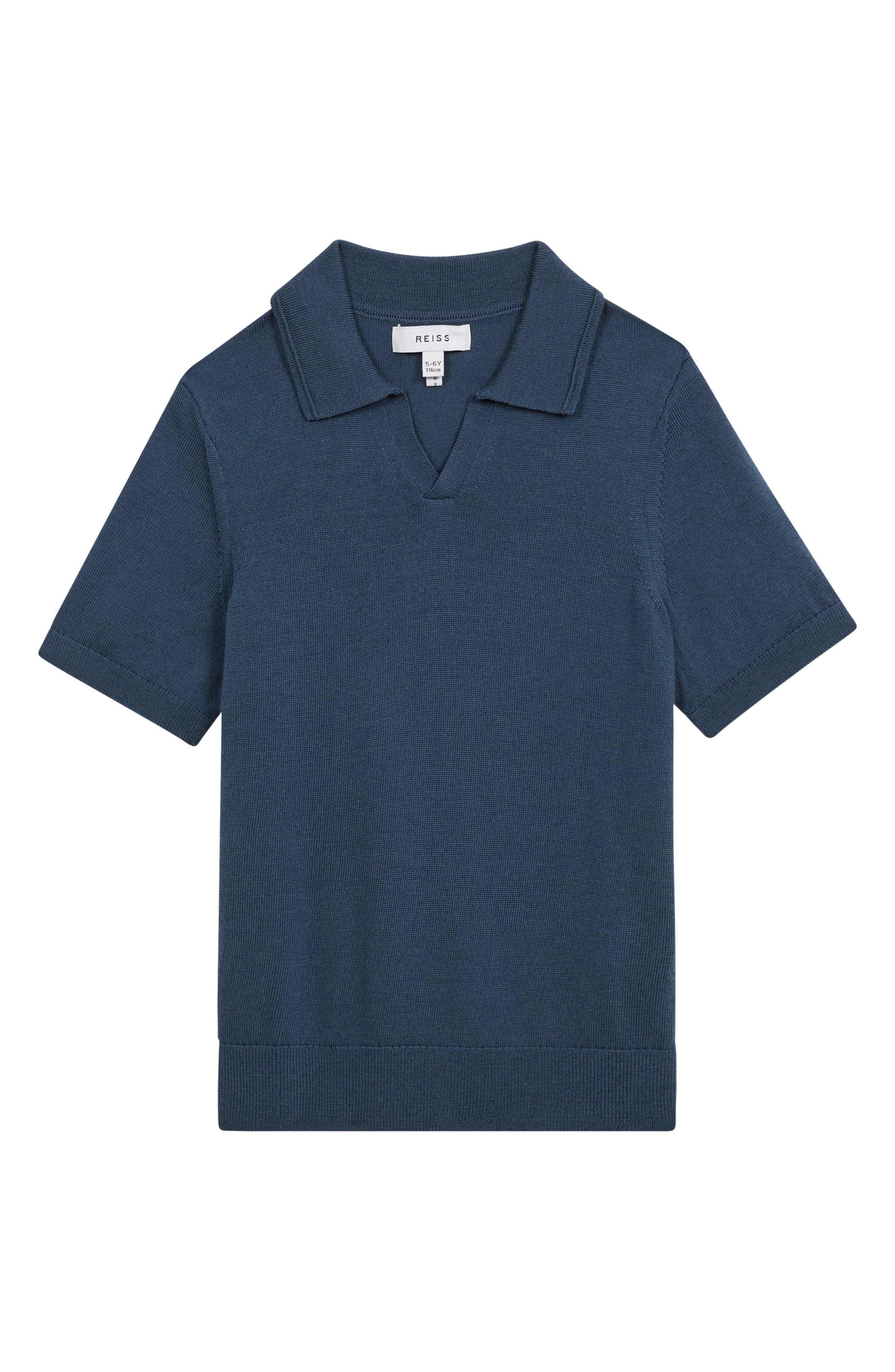 Reiss Kids' Duchie Sr. Johnny Collar Wool Polo