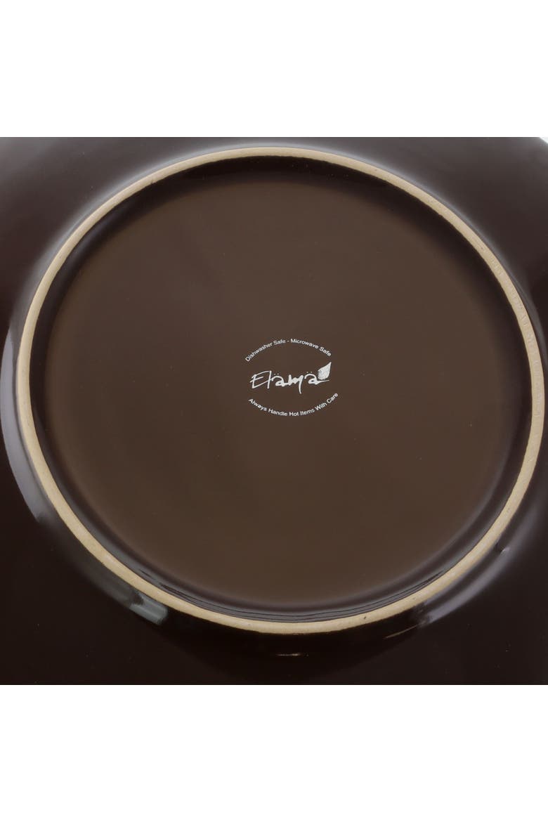 Clay Heart 16 Piece Luxurious Stoneware Dinnerware with Complete Setting for 4, 16pc, Alternate, color, Blue