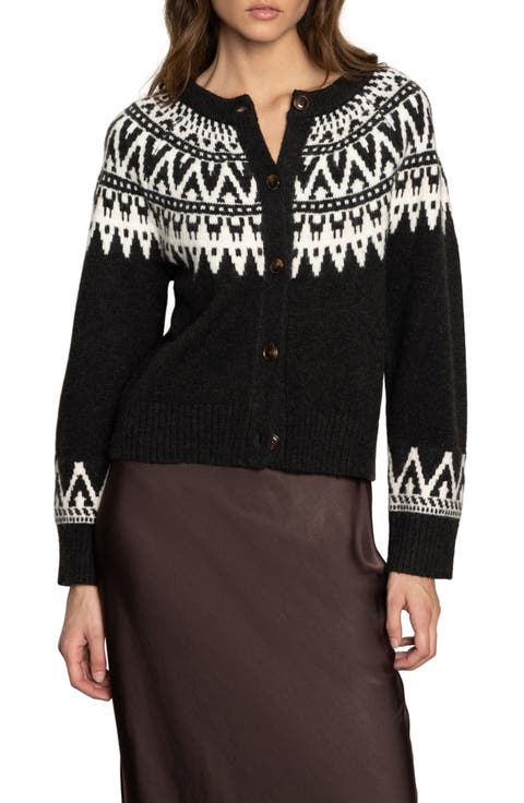 Fair Isle Crewneck Cardigan