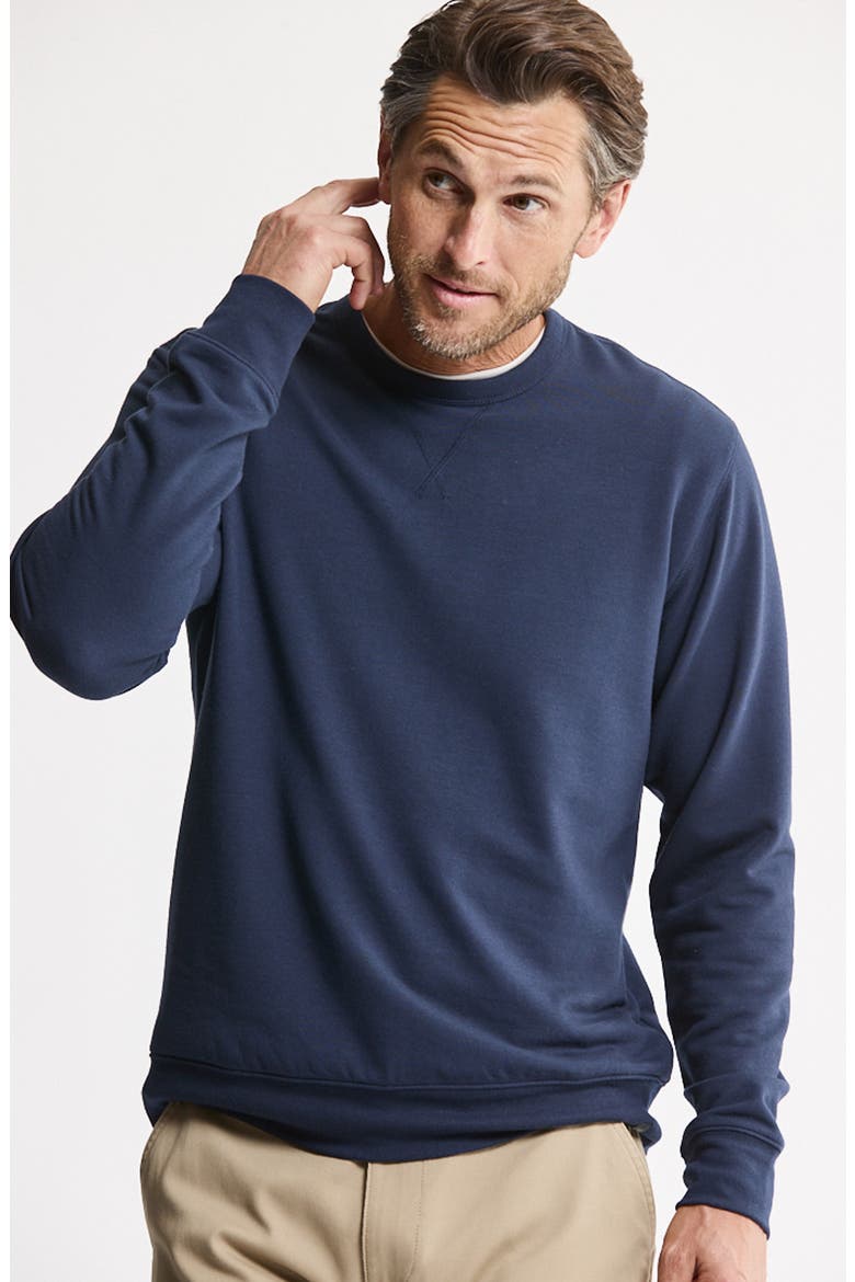 Soft Touch Fleece Crewneck Sweatshirt, Alternate, color, NAVY