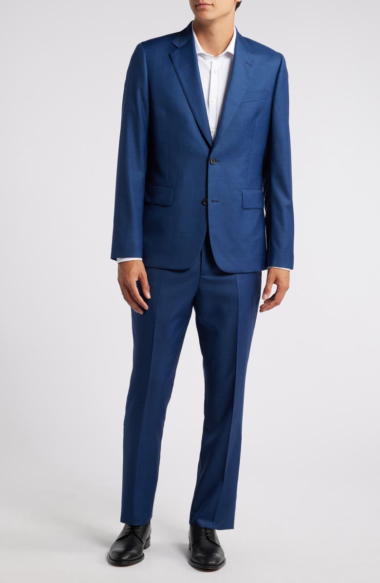 Paul Smith Tailored Fit Wool Suit, Main, color, Inky Blue