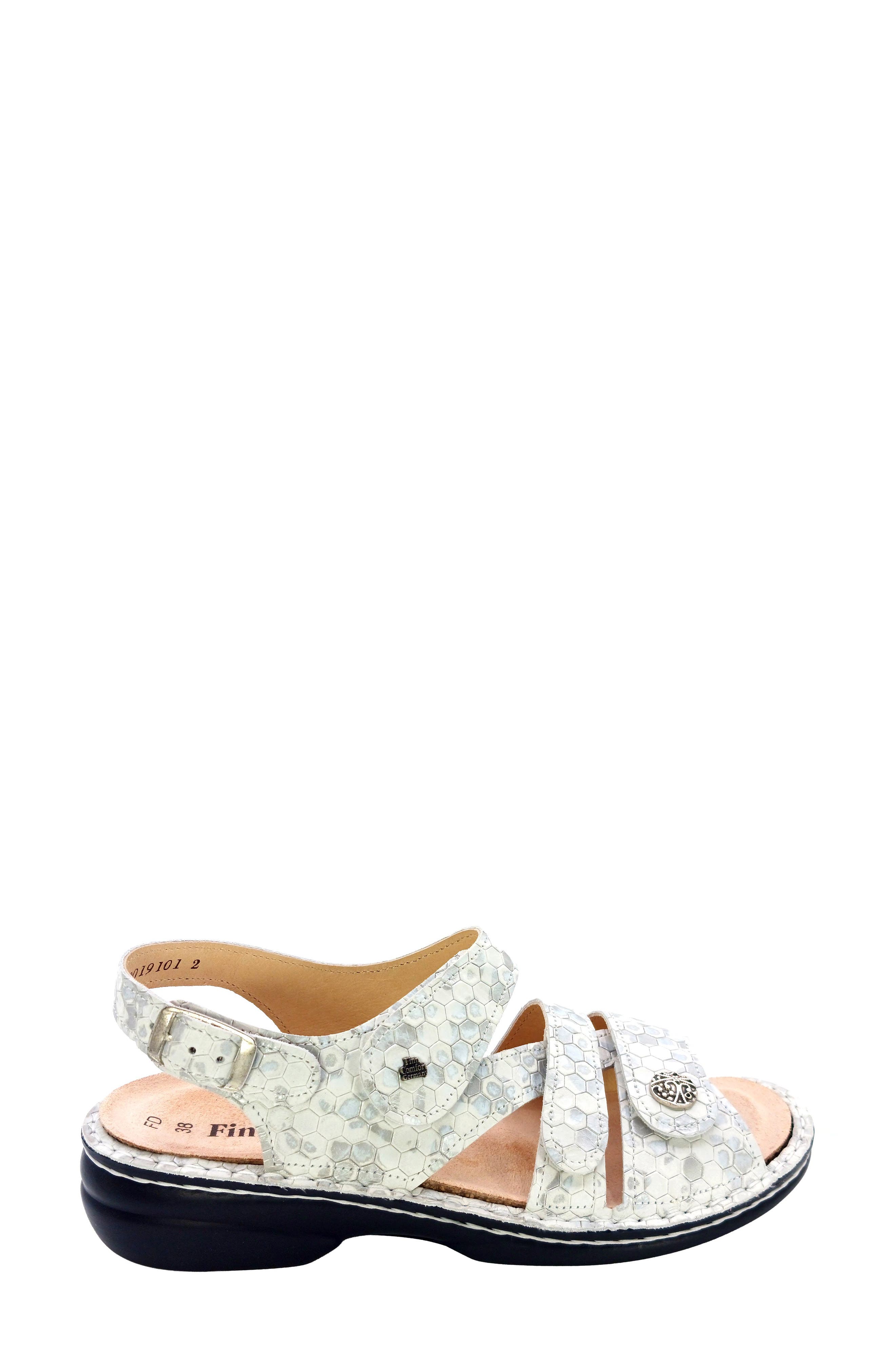 Gomera Ankle Strap Slide Sandal, Alternate, color, BIANCO
