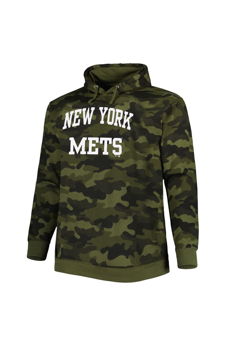 PROFILE Men's Camo New York Mets Allover Print Pullover Hoodie, Alternate, color, 