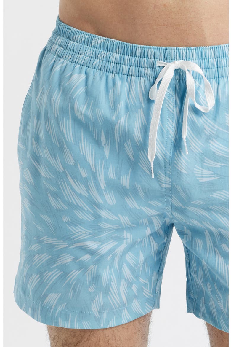 The Turquoise Tides 5.5-Inch Swim Trunks, Alternate, color, TURQUOISE/ AQUA