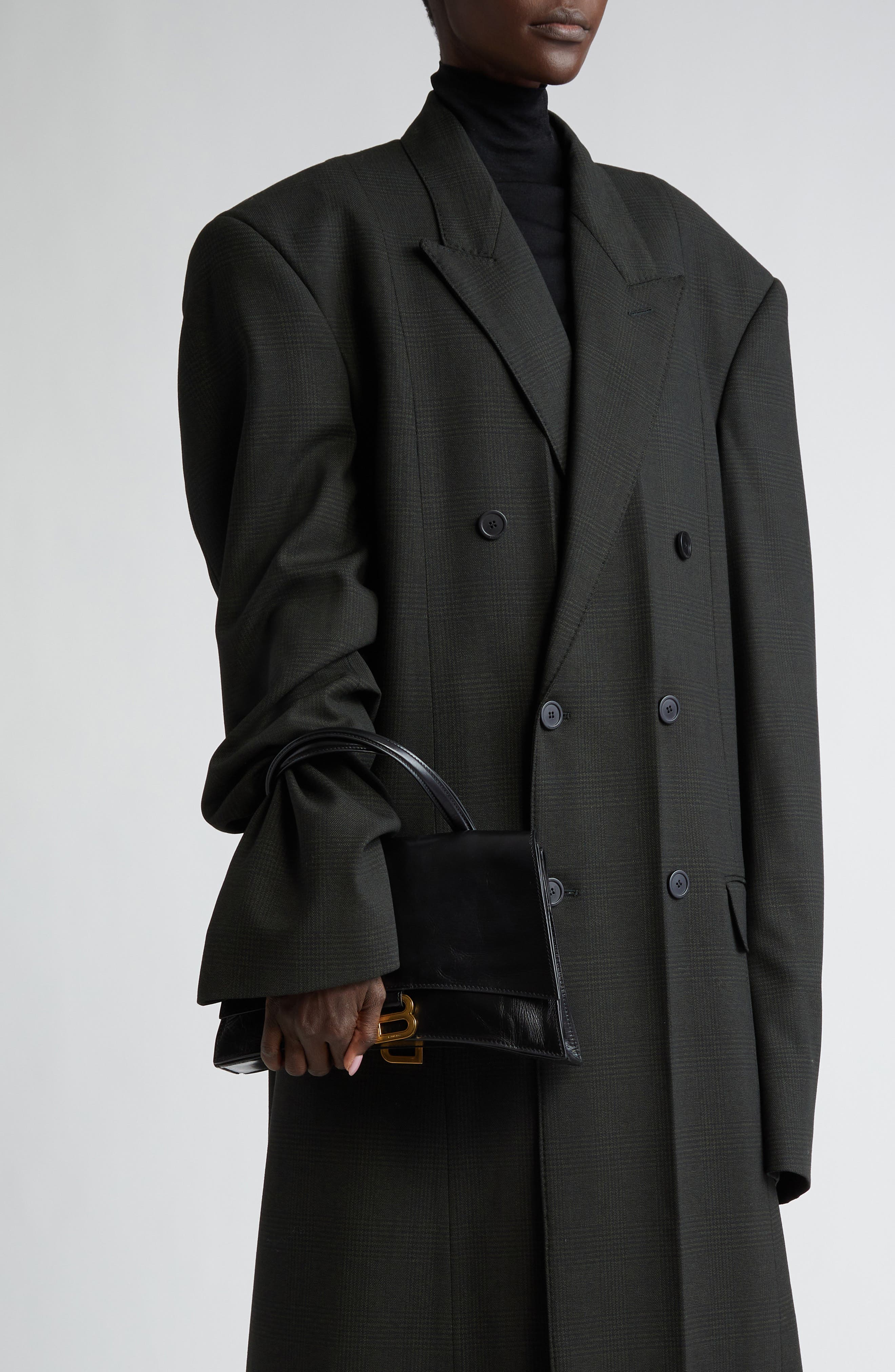 Balenciaga Crush on You Crushed Leather Shoulder Bag, Alternate, color, 