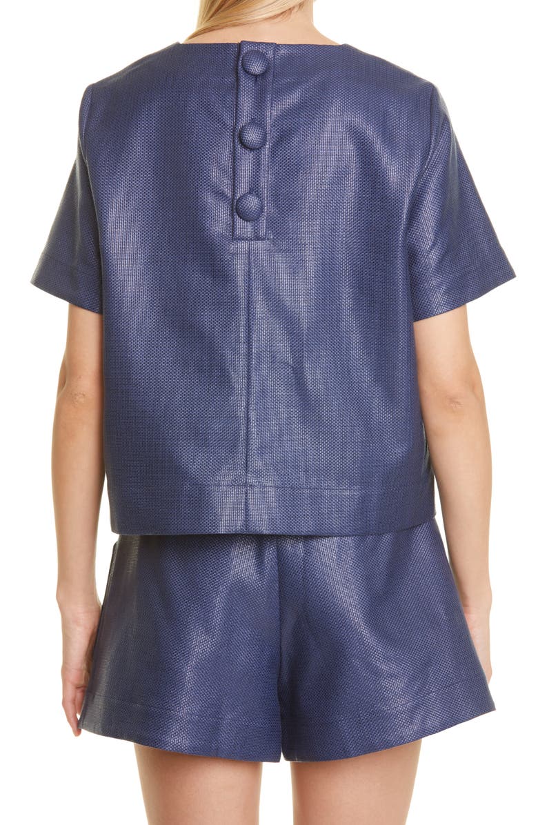 Lisa Marie Fernandez Woven Trapeze Top, Alternate, color,