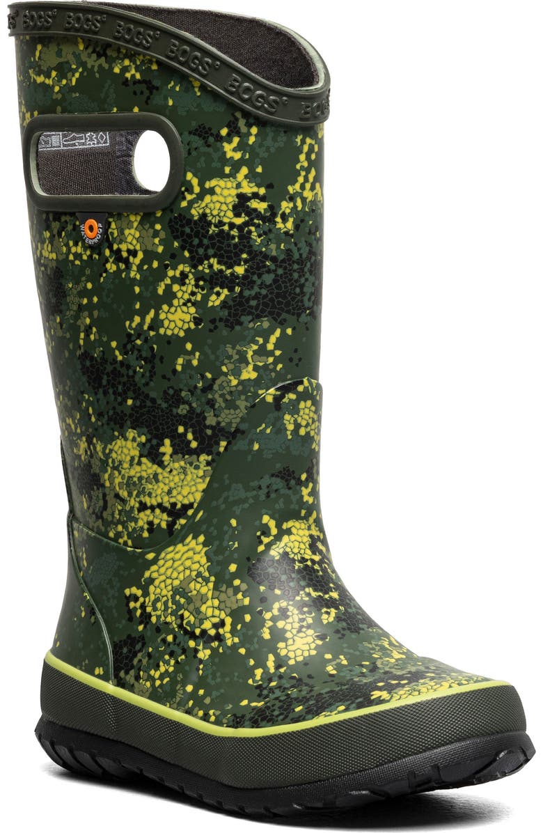 Bogs Microcamo Print Waterproof Rain Boot, Main, color,