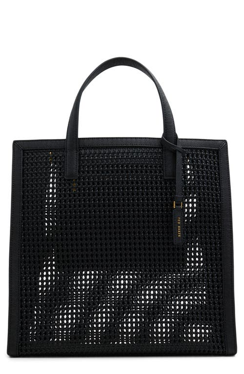 Ted Baker London Flo June Tote In Woven Charcoal