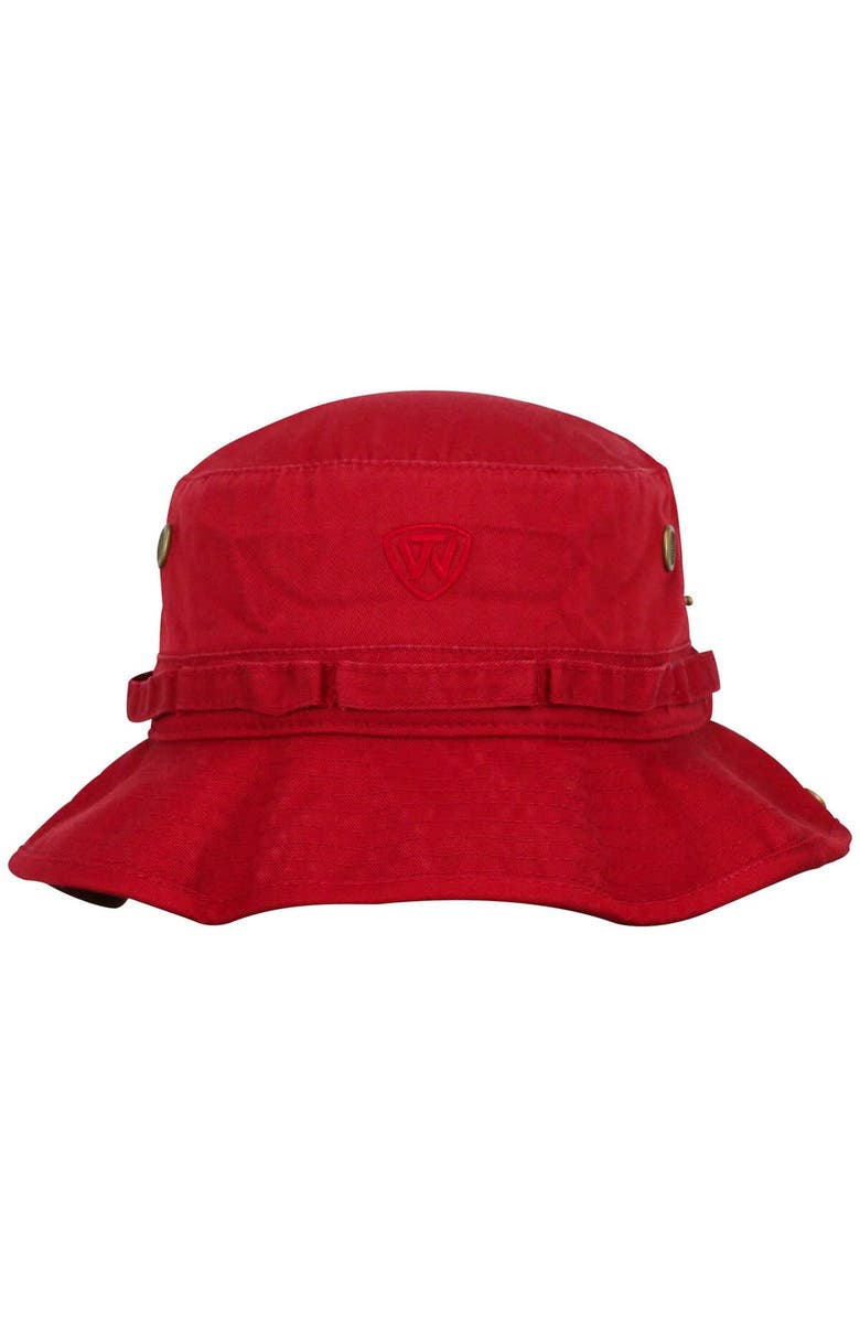 TOP OF THE WORLD Men's Top of the World Cardinal Oklahoma Sooners Angler Washed Bucket Hat, Alternate, color, Cardinal
