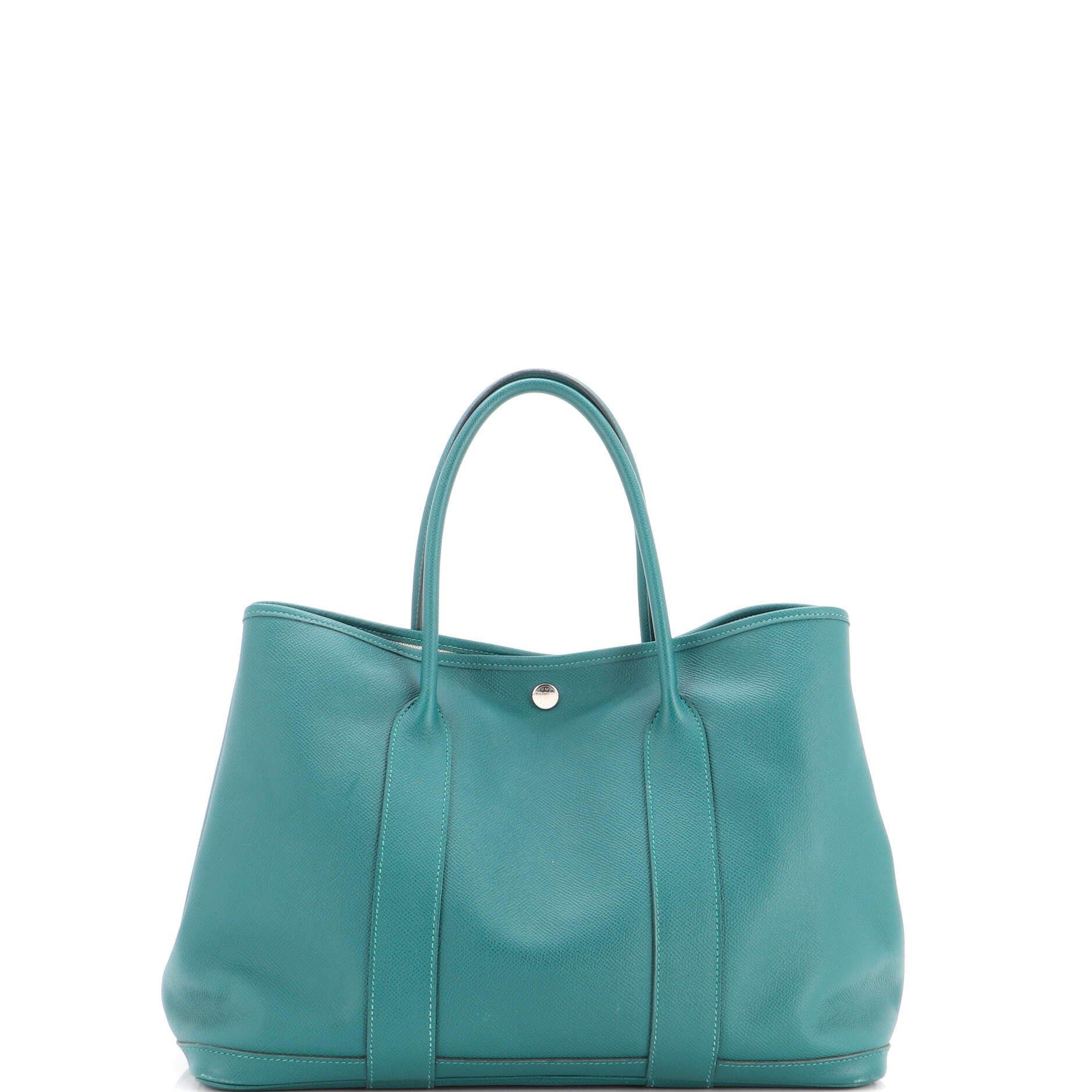 Garden Party Tote Leather 36, Alternate, color, Green
