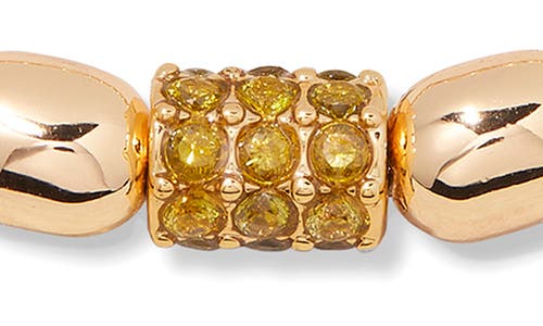Brook & York Brook And York Brei Birthstone Beaded Stretch Bracelet In Gold August