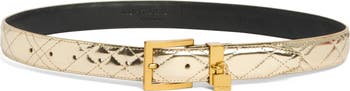 Brixton Metallic Quilted Belt
