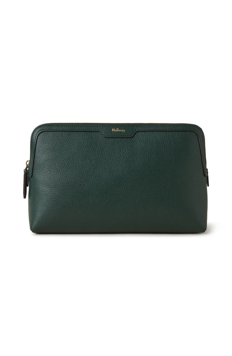 Mulberry Medium Leather Cosmetic Pouch, Main, color, 