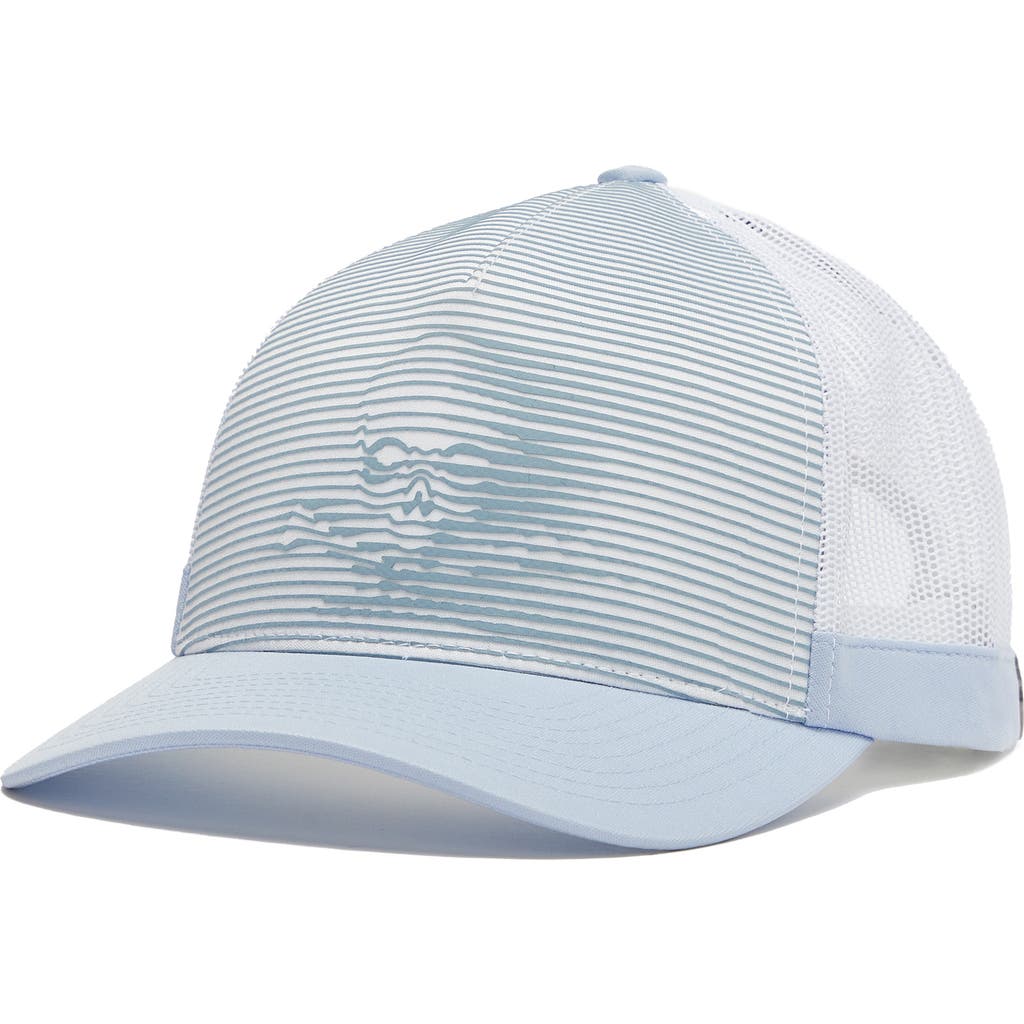 G/fore 3d Skull Mesh Trucker Hat In Drizzle