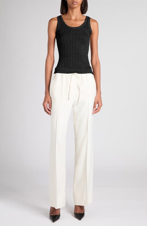 Tom Ford Tailored Viscose & Silk Twill Pants In White