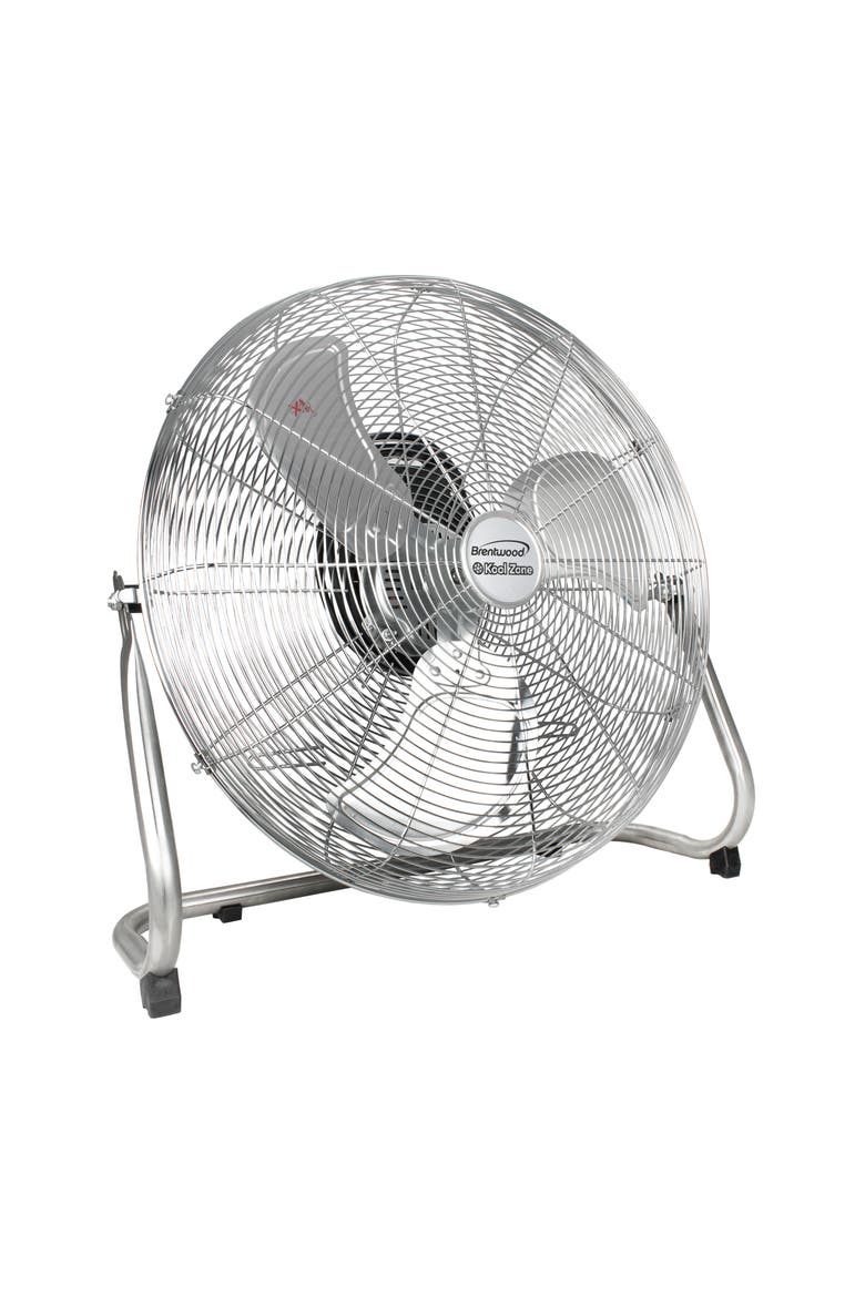 20 Inch Chrome Floor Fan, Alternate, color, Silver