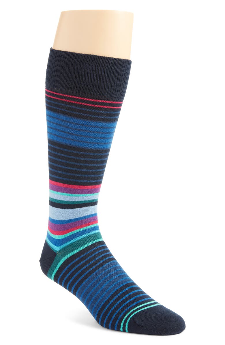 Paul Smith Olly Stripe Crew Socks, Main, color, 